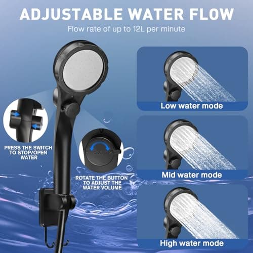 7800mAh Upgrade Portable Camping Shower with Digital Display & Temperature — view 6