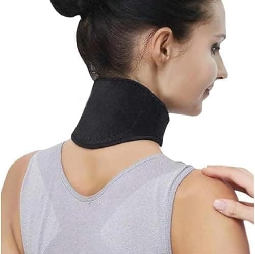 All Gadgets Neck Support Warm Comfortable Pain Relief with Self Heating Magnetic Tourmaline, Neck Heat Pad, for Stress Relief Unisex