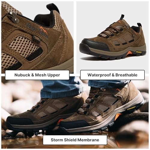 Peter Storm Men's Camborne Low Walking Shoe with High Traction Rubber Sole & Durable Leather Upper (Brown, UK Footwear Size System, Adult, Men, Numeric, Medium, 9) — view 3