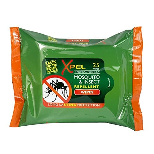 Xpel Insect Mosquito REPELLENT WIPES Tropical Formula 25 wipes (6) — view 2