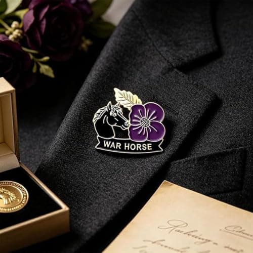 Limited Edition War Horse Purple Poppy 111th Remembrance Brooch (#A) — view 6