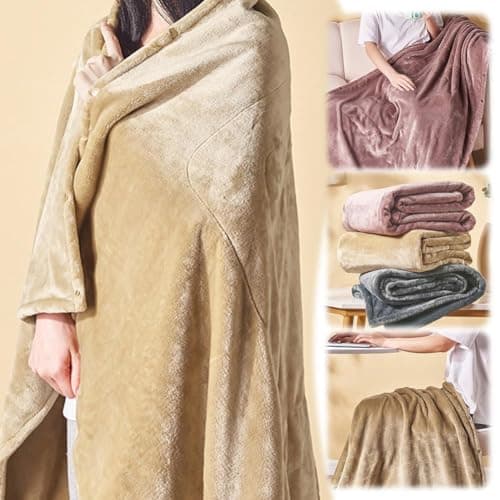 Cordless Heated Blanket,USB Rechargeable Cordless Heated Blanket, Portable USB Powered H-eated B-lanket,H-eated Throw B-lanket,Washable Electric Throw,For Family,Nap,Travel — view 2