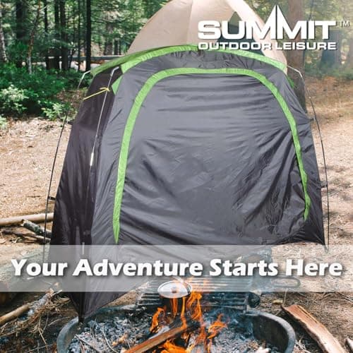 VFM e-Store - Storage Tent Bike, Furniture, Garden Tools Bike, Furniture Tool Storage Uv Protection Outdoors Camping Hiking Holidays Festivals Travel - Black Storage Tent — view 5