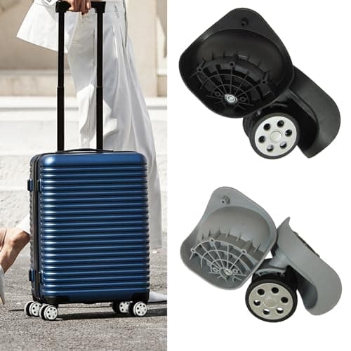 Jazuaiao 1 Pair A191 Replacement Luggage Repair Accessories Luggage Wheel for Travel Suitcase Replacement Kit — view 3