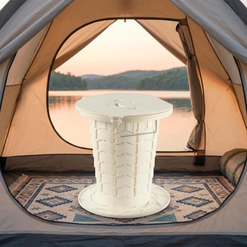 EVERGOODS Adjustable Portable Camping Toilet, Foldable Telescopic Travel — view 5