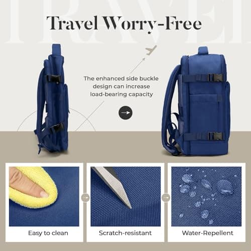 ZHXX for Easyjet Cabin Bag 45x36x20, Waterproof-Resistant Carry-ons Underseat Cabin Bag, Anti-Theft Design, Fits 15.6 Inch Laptop, Travel Backpack for Men & Women — view 6