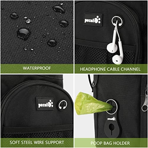 pecute XL Dog Treat Pouch with Water Bottle Holder,Multiple Pockets — view 5