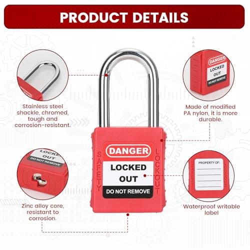 HOLULO Lockout Tagout Kit for Electricians, Circuit Breaker Lock Set — view 4