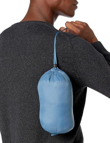 Amazon Essentials Men's Packable Lightweight Water-Resistant Puffer Jacket (Available in Big & Tall), Light Blue, M — view 6