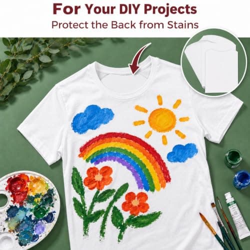 VALICLUD Cardboard Shirt Inserts 50Pcs White Foldable Boards for T-Shirts and Wool Sweaters Packaging in Retail and Online Seasonal Use — view 4
