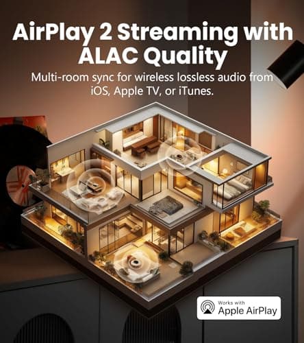 Edifier S300 Wireless Tabletop Speaker with AirPlay 2, 80W, Black Walnut — view 5