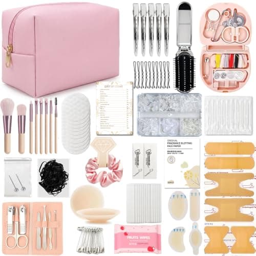 Emergency Kit for Women – Mini Emergency Kit with 50+ Essentials, Bridal & Wedding Day Survival Kit, Travel Safety Kit, Compact Women’s Emergency Kit