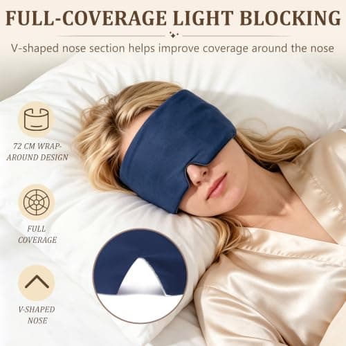 iMaMa Blackout Sleep Mask, Cooling Eye Mask for Sleep & Travel — view 3