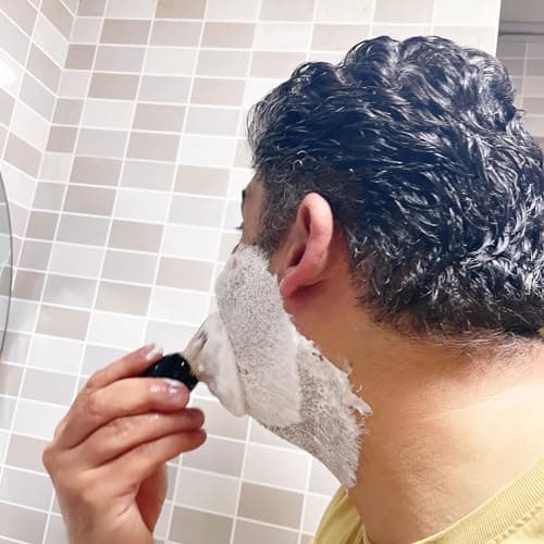 Shaving Soap for Men- Sandalwood Mens Shave Soap- Smoothest Wet Men's Shaving Cream Soap-Travel Size Shaving Soap Cream (2 pack 3 oz) — view 2