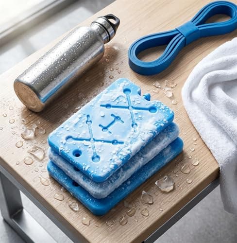 A2Z Reusable Freezer Cool Board Ice Pack for Cool Bags Lunch Boxes Picnic Cooler Bags - Freezer Board 1329 Blue 3 Pack — view 4