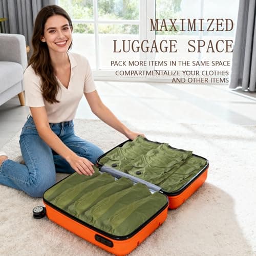 Reusable Fabric Vacuum Seal Bags for Travel Clothing — view 6