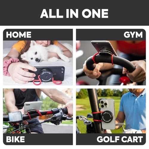 IMStick Classic Magnetic Phone Stand for Desk - 100 Ways to Use: Car Vent, Headrest, Golf Cart, Airplane, Stroller Phone Holder - Compatible with Smartphones and Tablets — view 3