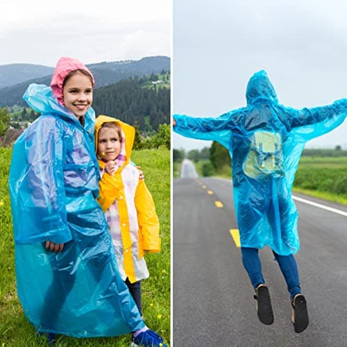 TULEBOLIAN 4-Pack Waterproof Raincoat Balls for Adults - Lightweight, Portable Emergency Ponchos with Key Rings, Ideal for Camping, Hiking, Cycling & Outdoor Sports — view 2