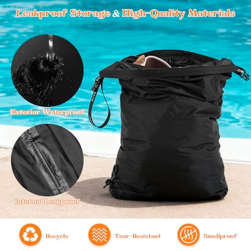 ByYear Travel Laundry Bag, Pump-free Vacuum Compressible Laundry Bag, Black — view 4