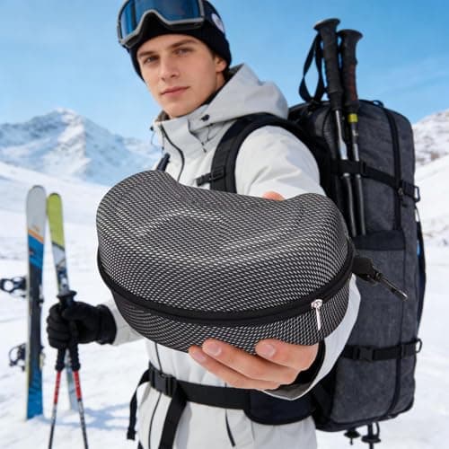 Protoence Ski Goggle Case - Protective EVA Glasses Boxes,Sports Glasses Storage Holder Box,for Outdoor Gym Beach Hiking Snow Travel Sports — view 2
