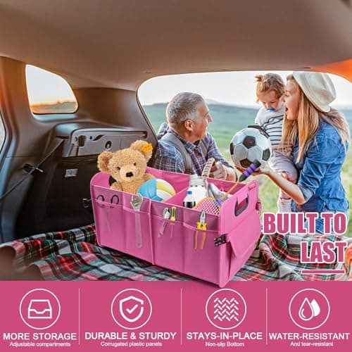 OEMASSIVE Car Boot Organiser 55L - Foldable Multi-Compartment Boot Tidy — view 2