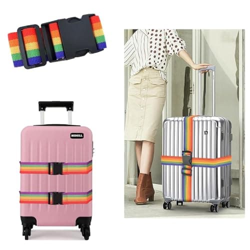 4PCS Luggage Straps for Suitcases, Secure Luggage with Bright Colors for Easy Identification - Suitable for Suitcases under 32 inches — view 6
