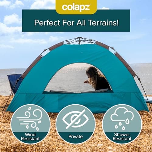 Colapz Pop Up Beach Tent SPF50+ Sun Shelter for 3 People — view 4