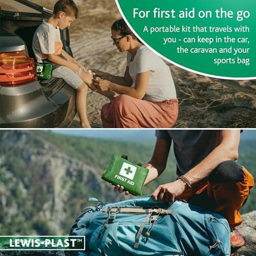 Lewis-Plast Premium First Aid Kit For Home Car Holiday And Workplace - Includes Bandages, Eye Pods, Ice Packs And Essentials For Everyday Situations, 90 Count (Pack of 1) — view 4
