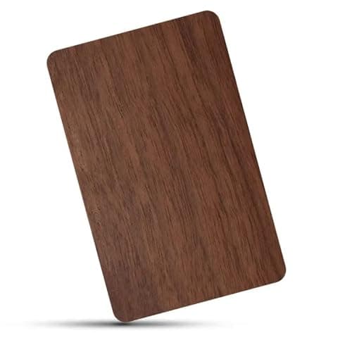 YARONGTECH Eco-Friendly NTAG215 NFC Wooden Bamboo Card Work with All NFC-Enabled Smartphones and Devices (Pack of 2) (Black Walnut) — view 4