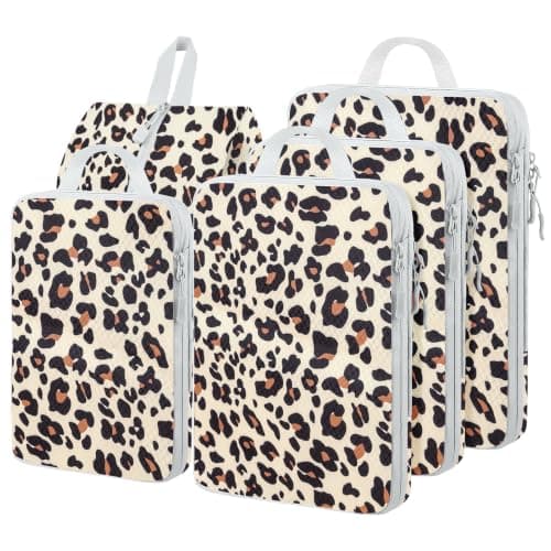 Compression Packing Cubes for Travel, Travel Essentials Luggage Organizer bags for Suitcase, Durable Compression Travel Packing Cubes for Carry on Backpack