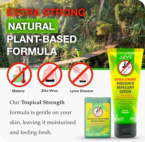 THEYE Mosquito Repellent Spray + Cream Travel Size Pack - Natural Insect Repellent Spray & Cream with No Deet, Preservatives or Other Chemicals, for Kids & Sensitive Skin (75ml Lotion + 18ml Spray) — view 4