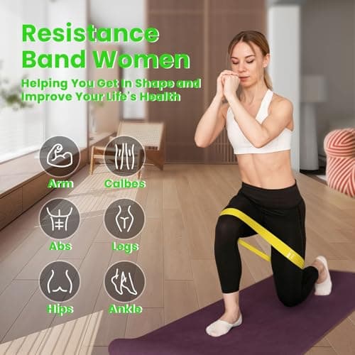 Resistance Bands, Set of 5 Skin-Friendly Exercise Band for Women & Men — view 3