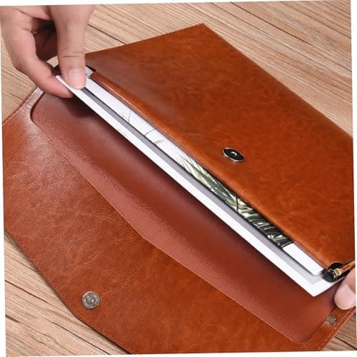 2Pcs Leather Travel Document Holder, A4 & A5 Travel Document Organizer, Stylish and Functional Document Storage for Business Meetings, University Lectures, Personal Events — view 2