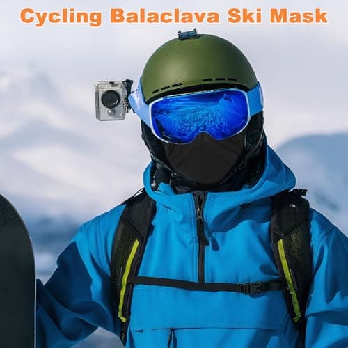 Winter Balaclava for Men & Women, Windproof Ski Mask with Eyeglasses Holes — view 6