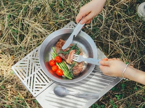 Fire-Maple Stainless Steel Camping Utensils Set Knife Fork Spoon — view 6