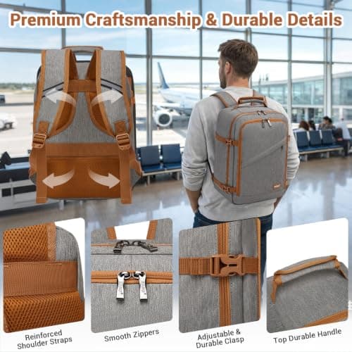 Kono Ryanair Cabin Bags 40x30x20 Underseat Carry on Travel Backpack — view 4