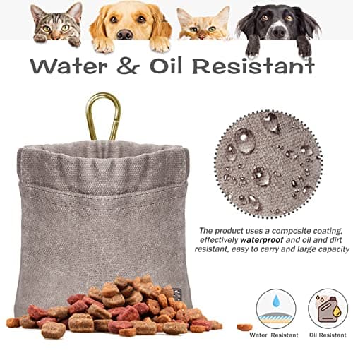 Sheryl&Rain Dog Treat Pouch, Dog Treat Bag with Carabiner, Magnetic Closure — view 4