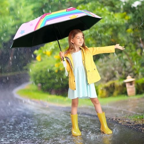 alldomess Kids Automatic Umbrella，Folding Umbrella for Girls & Boys — view 6