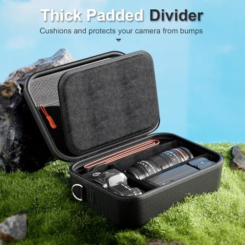 ProCase Hard Shell Digital Camera Case with Shoulder Strap -Black — view 4