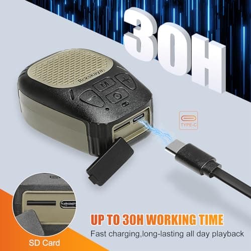 Rckskaya Wearable Bluetooth V5.3 Speaker, Clip Jobsite Speaker Waterproof — view 5