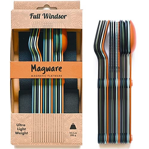 FULL WiNDSOR - MAGWARE Magnetic Travel Camping Cutlery Utensils Set
