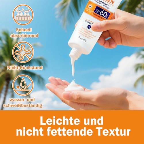 Body & Face Sunscreen SPF 60 Travel Size Sunscreen Lotion No White-Residue — view 3