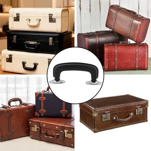 2 Set Guitar Case Handle Luggage Handles Replacement - Carry Luggage Handle for Guitar Suitcase Handle Replacement, Toolbox, Trunk Repair Parts Storage Box Replacement Installation Suitcase Handle — view 6