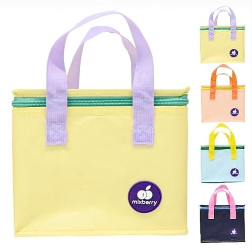 mixberry™ 5.6L Insulated Lunch Bag for Kids, Women & Men – Reusable Thermal Lunch Tote with Carry Handles, Leak Resistant, Water Resistant Cooler Bag for Work, Office, School, Picnic & Travel.