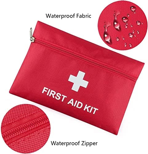 AOUTACC 12 Pack Mini First Aid Kit Empty Bag, Travel Empty First Aid Kit Pouch Bag for Emergency at Home, Office, Car, Outdoors, Boat, Camping, Hiking(Bag Only) — view 2
