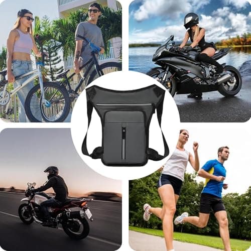 Generisch Leg Rig - Adventure Waist Satchel, Versatile Sport Hip Pack, Grey Weatherproof External Activity Pouch, Multi Compartment Travel Accessory Holder for Running, Cycling, Trekking — view 6