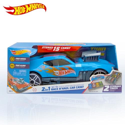 Hot Wheels Storage 2in1 Race N' Haul Car Carry Case Transporter — view 3