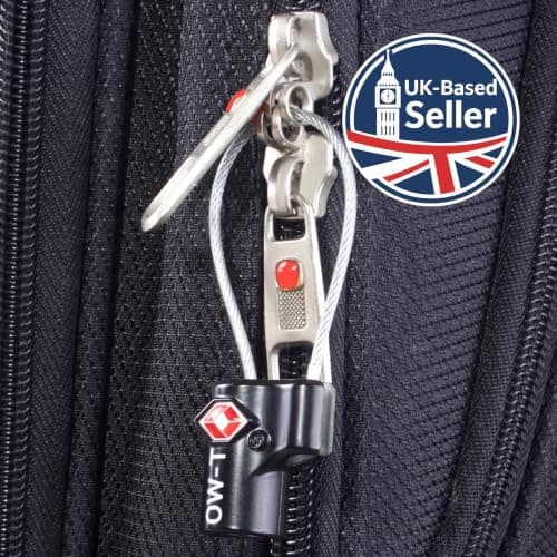 OW-Travel Suitcase Locks with Keys, TSA Approved Luggage Padlocks, Black 2 — view 4