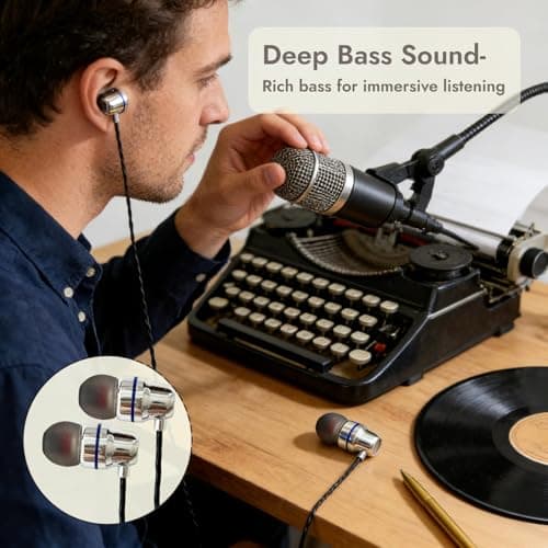 CanQuanSWZX 3 Pack Earphones, Wired In-Ear Headphones Earphones with Microphone and Volume Control, Noise Isolating Earphone with 3.5mm Jack, Lightweight Ear Buds Wired Headphones — view 5