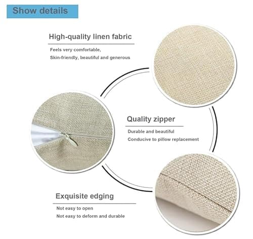 Cushion Covers 45X45 Cm (18X18 Inch) Camping Tent Cotton Linen Decorative Square Pillowcases Throw Pillow Covers With Invisible Zipper For Garden Sofa Bedroom Car Home Decor — view 3